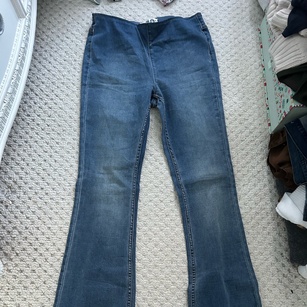 We The Free Dark Blue Flare Jeans